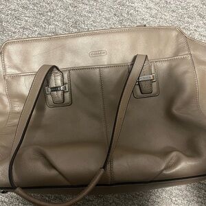 Coach metallic/gold/bronze purse